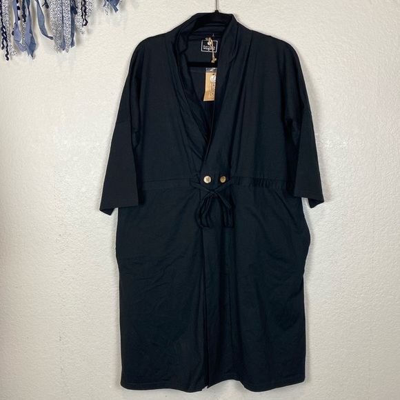 Black Women's Robe - Picture 2 of 6